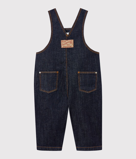 Baby boy's long dungarees JEAN blue