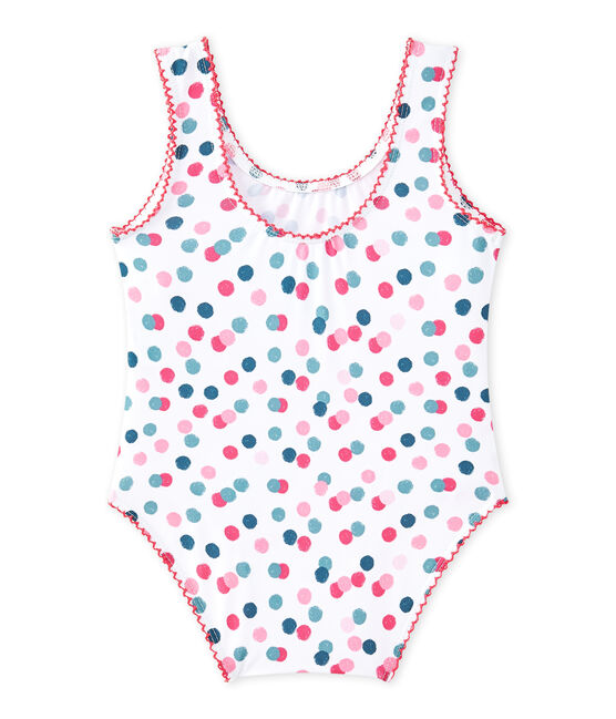 Baby girl's print swimsuit MARSHMALLOW white/MULTICO white
