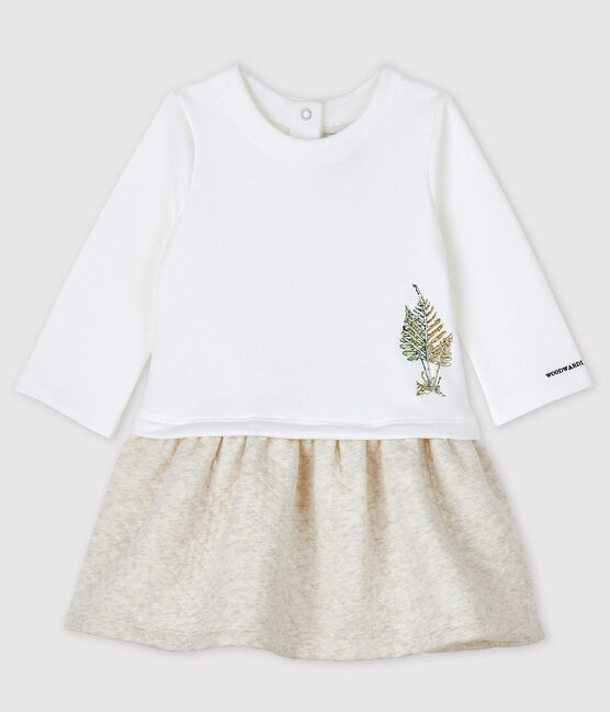 Baby Girls' Petit Bateau x Deyrolle Dress MARSHMALLOW white