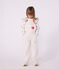 Children's plain denim dungarees MILK Ecru