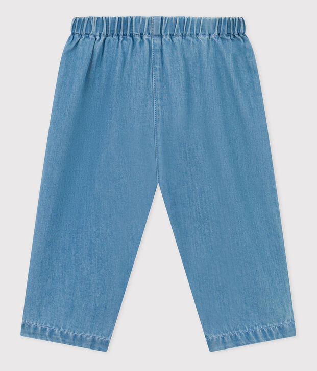 Babies' Organic Light Denim Trousers blue