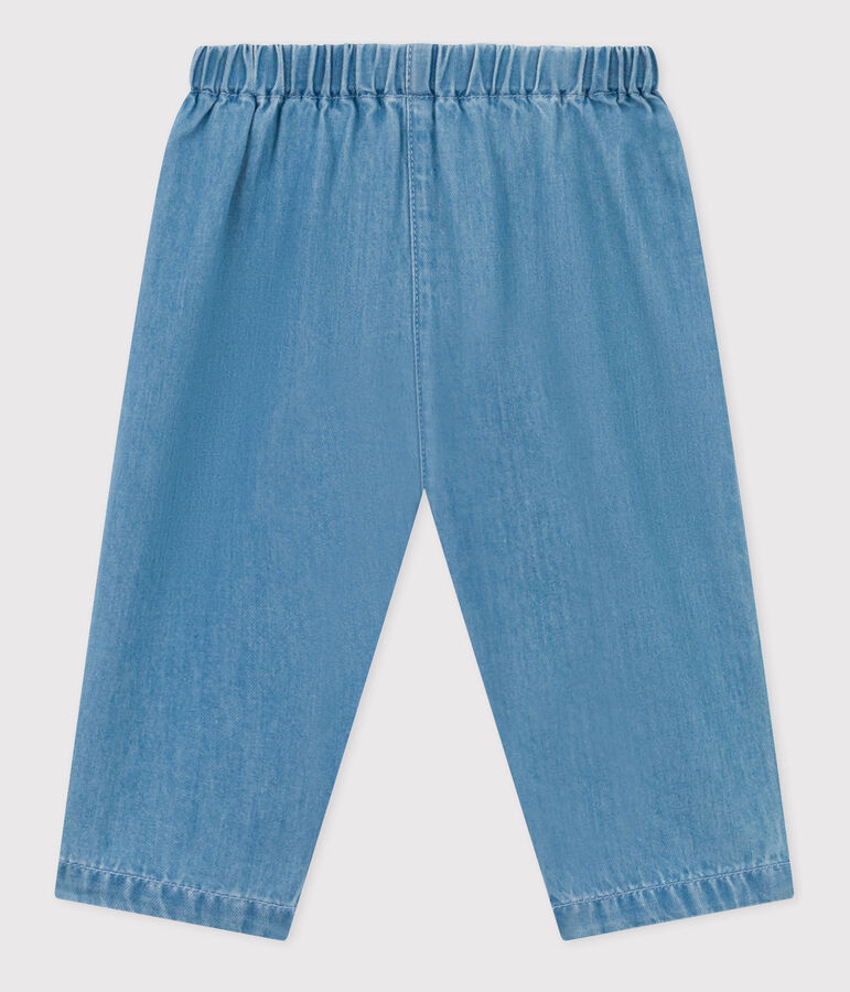 Babies' Organic Light Denim Trousers DENIM CLAIR blue