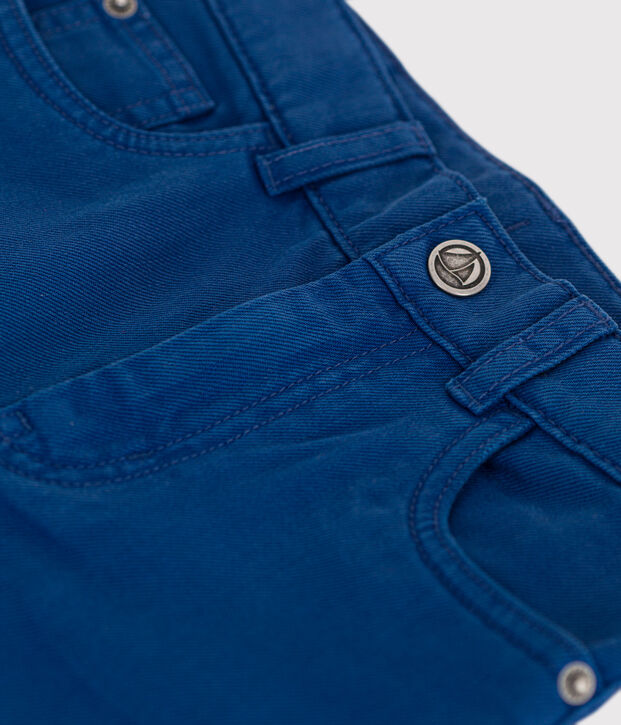 Boys' Straight-Fit Coloured Denim Trousers blue