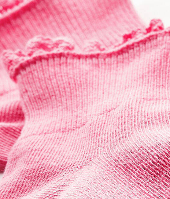 Baby Girls' Lace Socks PETAL pink