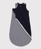 Stripy cotton TOG 1 baby sleeping bag SMOKING blue/MARSHMALLOW white