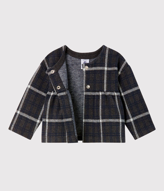Baby Girls' Checked Cardigan CITY black/MULTICO white