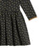 Girl's jacquard dress CITY black/DORE yellow