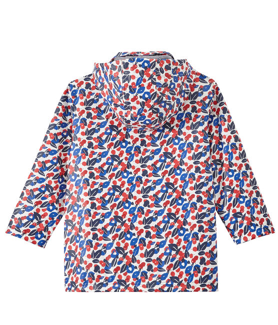 Girl's print raincoat MARSHMALLOW white/MULTICO white