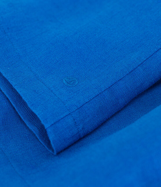 Babies' sleeveless linen dress PORCELANA blue