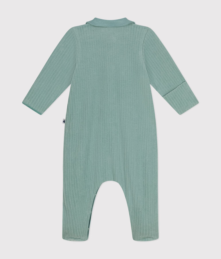 Babies' velour pyjamas PAUL green