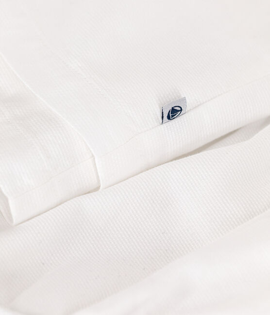 Babies' cotton pique dress and bloomers ECUME white