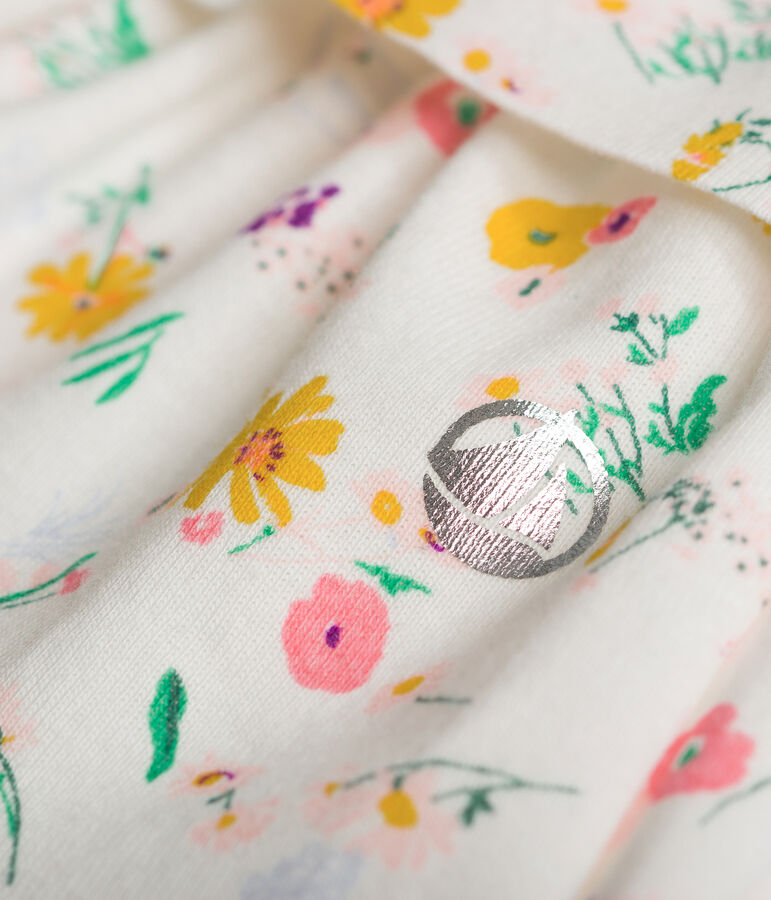 Girl's Cotton Skirt white/multicolor