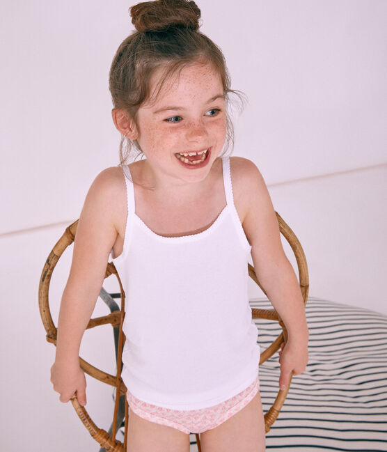 Girls' Strappy Tops - 2-Piece Set . white
