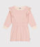 Girls' long-sleeved tube knit dress AVALANCHE pink/ROSELINE