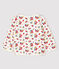 Baby girl's tubular knit cardigan MARSHMALLOW white/MULTICO white