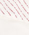 Babies' Cotton Bath Wrap MARSHMALLOW white/TERKUIT red