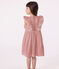 Children's sleeveless dress in plain cotton CHARME pink