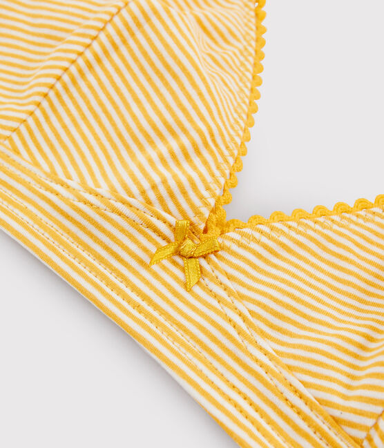 Women's Triangle Bra BOUDOR yellow/MARSHMALLOW white