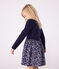 Children's long-sleeved cotton dress SOIR blue/MULTICO