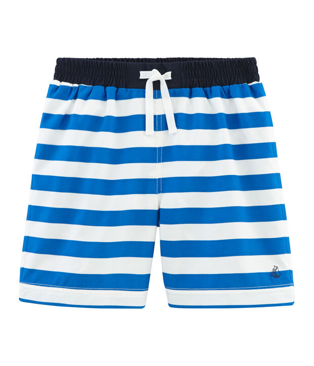 Boys' Beach Shorts blue/white