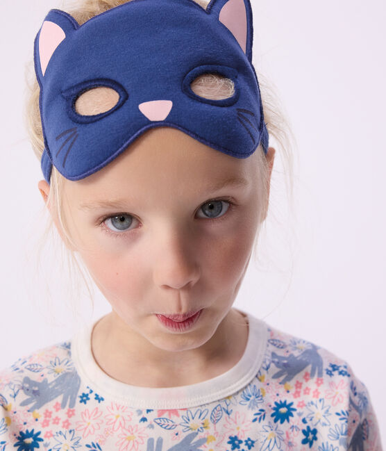 Children's floral print cotton fancy dress pyjamas MARSHMALLOW white/MULTICO white