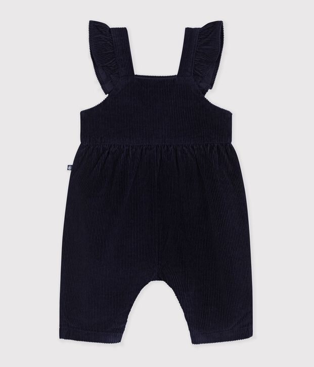 Babies' long-leg dungarees in plain corduroy SOIR