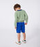 Children's stripy cotton jumper PALMERAIE green/AVALANCHE