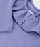 Children's long-sleeved plain T-shirt with a collar purple
