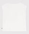 Children's short-sleeved cotton T-shirt white