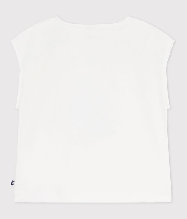 Children's short-sleeved cotton T-shirt white