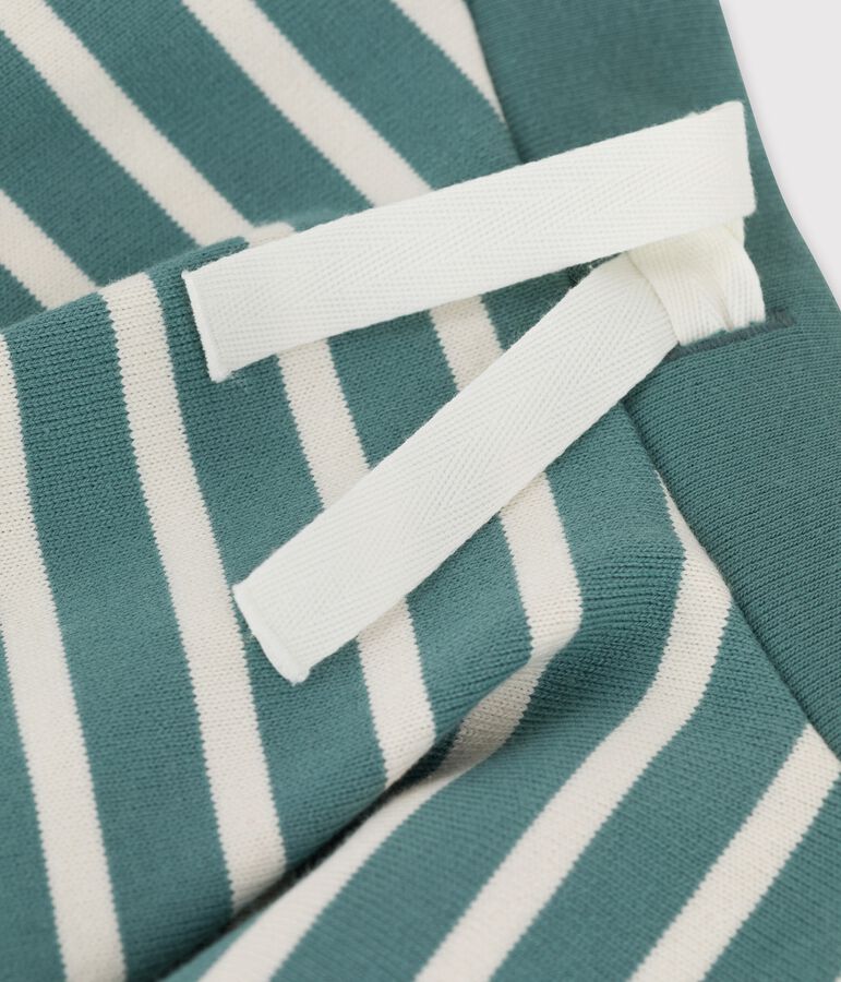 Girl's Cotton Skirt green/ecru