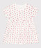 Babies' Fleece Dress/Bodysuit MARSHMALLOW white/PEPS red