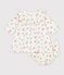 Babies' floral print cotton dress Ecru/multicolor
