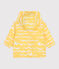 Babies' shark print UV protection polyester windbreaker ORGE yellow/MARSHMALLOW white