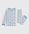 Children's whale-print velour pyjamas CO2 /ADRIATIC