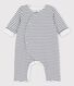 Babies' Striped Organic Cotton Long Playsuit