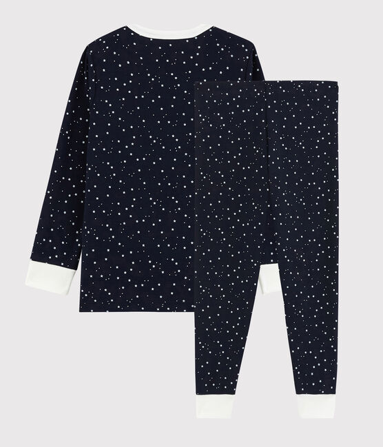 Unisex Starry Ribbed Pyjamas SMOKING blue/MARSHMALLOW white