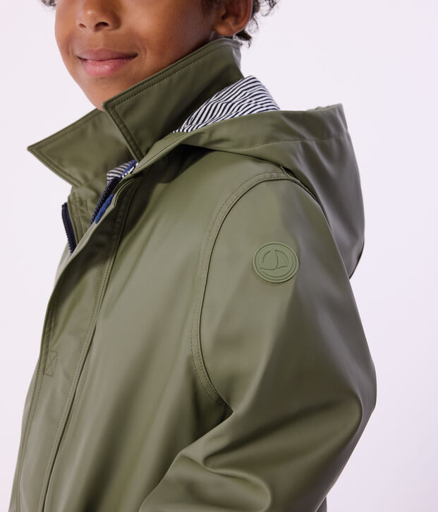Children's iconic raincoat OLIVINE