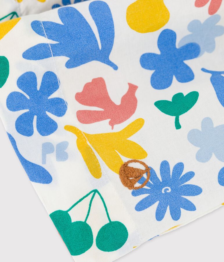 Girls' Printed Poplin Skirt MARSHMALLOW white/MULTICO white