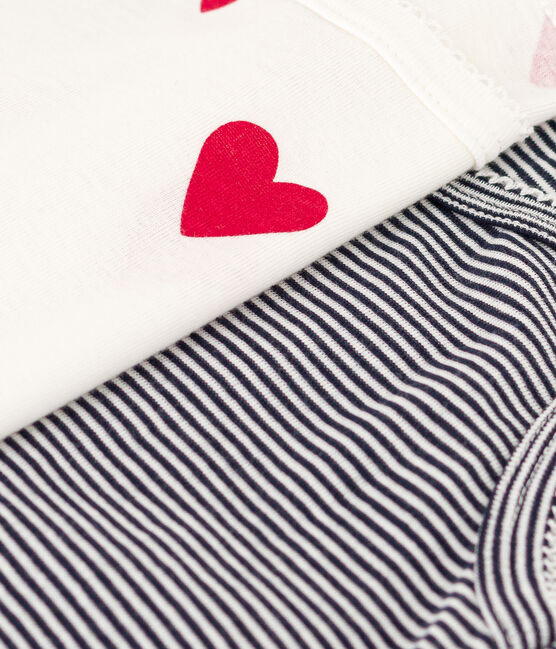 Women's Heart and Stripe Cotton Strappy Vests - 2-Pack variante 1