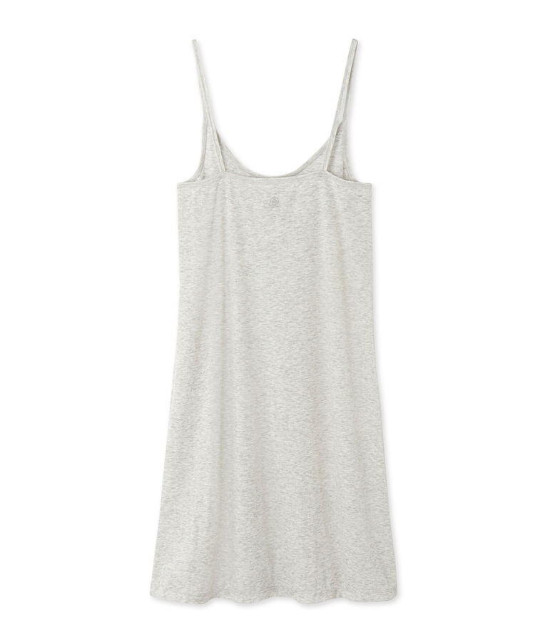 Chemise &agrave; bretelles femme en coton l&eacute;ger grey