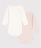 Babies' Pinstriped Long-Sleeved Cotton Bodysuit - 2-Pack variante 1