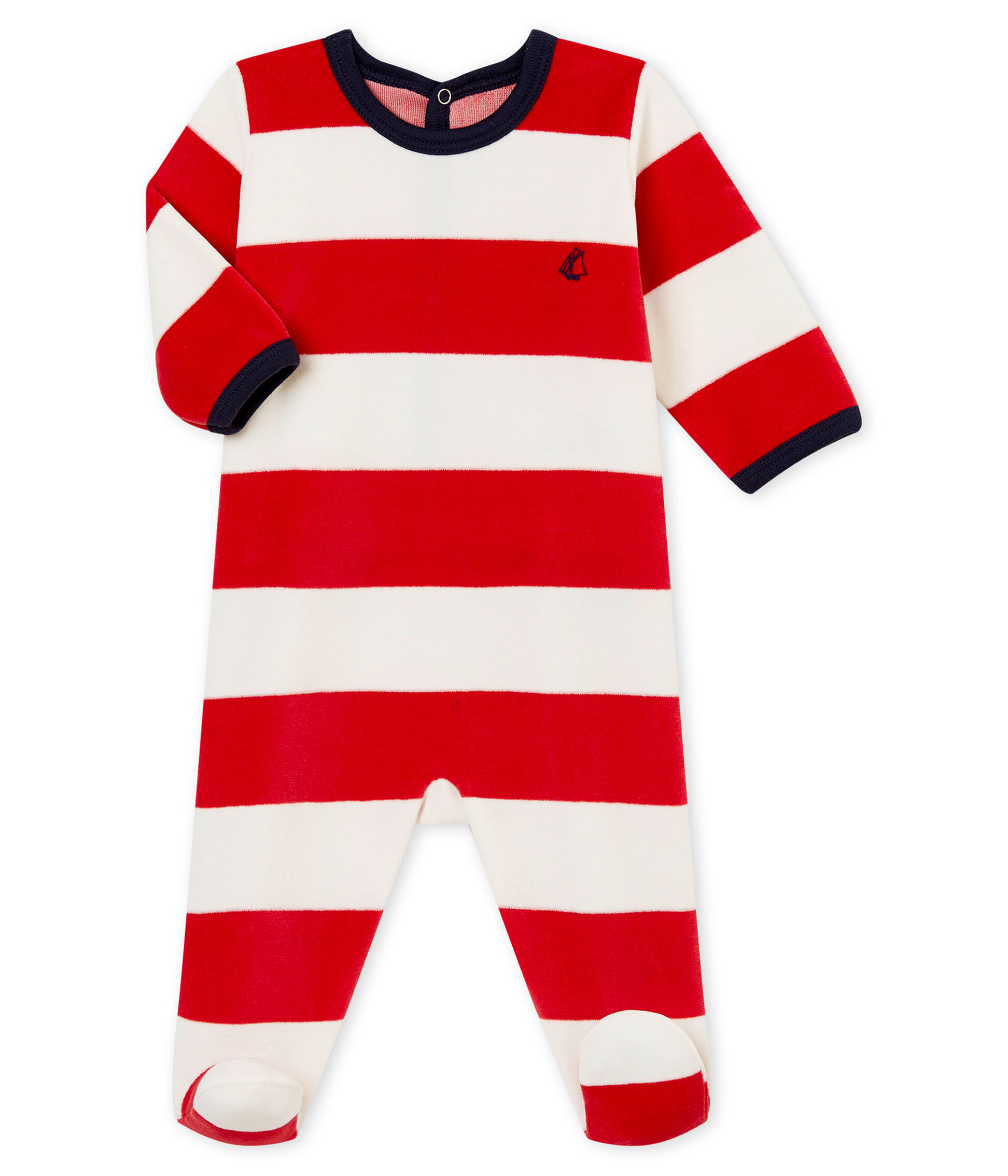 red sleepsuit baby
