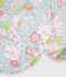 Babies' UV protection cap with a floral print blue/multicolor