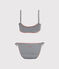 Girls' Two-Piece Swimsuit ABYSSE blue/LAIT white