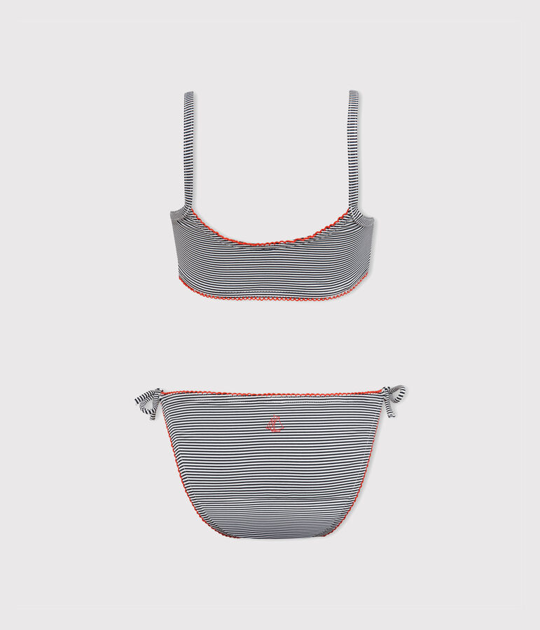 Girls' Two-Piece Swimsuit ABYSSE blue/LAIT white