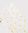 Girls' Sun Themed Cotton Short Pyjamas MARSHMALLOW white/ORGE