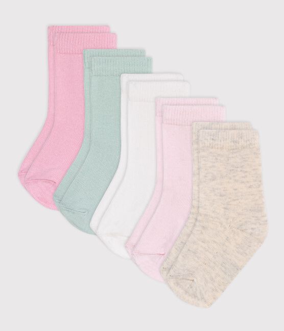 Babies' plain cotton socks - 5-pack variante 2