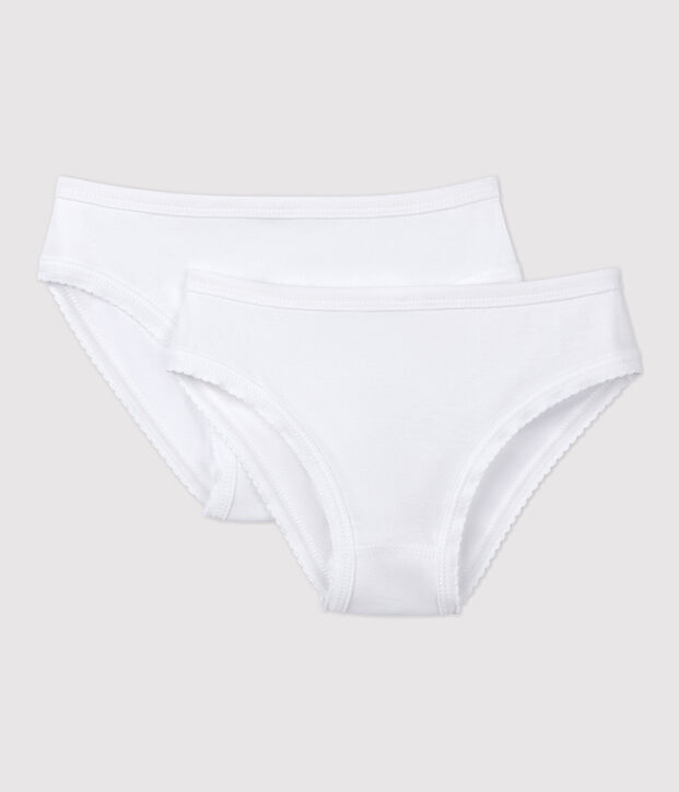 Girls' White Knickers - 2-Pack multicolor