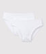 Girls' White Knickers - 2-Pack